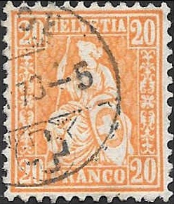 Suiza # 45  1862
