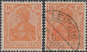 Alemania  #119  1921  Nueva y usada