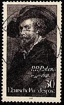 Alemania #1250 1977  "Peter Paul Rubens - Autorretrato"