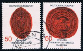 Alemania  #1252 - 1253 1977  Serie completa. Usadas
