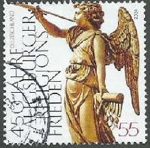 Alemania #2353 2005 "Ángel tocando trompeta - Paz de Augsburgo 450 Aniversario"