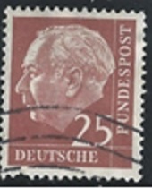 Alemania #711 1954