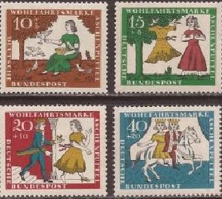 Alemania #B408-B411  1965 Serie completa "Cenicienta"