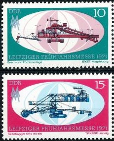 Alemania Republica Democratica #1279-1280  1971