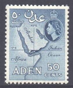ADEN #53  1953  Nueva (Hinged)