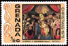Granada #772 1976 "Virgen y e el Niño, de Botticelli en el Altar de la Iglesia de San Barnaba"