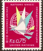 Naciones Unidas Ginebra #8  1969