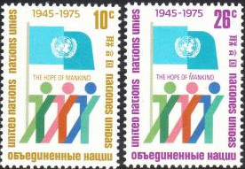 Naciones Unidas Nueva York #260-261  1975
