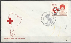 PERU #1004  1991  F.D.C. "Marta de Pardo, primera mujer presidenta de la Cruz Roja"