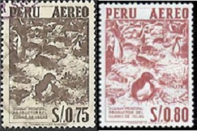 PERU #C116-C116A  1953
