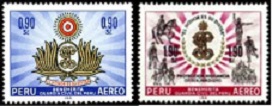 PERU #C203-C204  1966