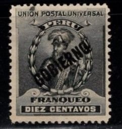 Peru #O25 1901 "F. Pizarro"