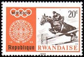 Ruanda  #266  1968  "Olimpiadas Mexico 68"