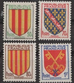 Francia #782 - 785  1955  Serie completa   Nuevas