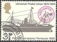 Gran Bretaña #720 1974 "Transporte de correo"