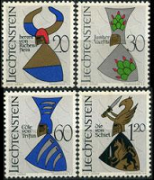 LIECHTENSTEIN  #411-414  1966