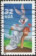 Estados Unidos # 3137  1997  "Bugs Bunny apoyado en buzón de correos"