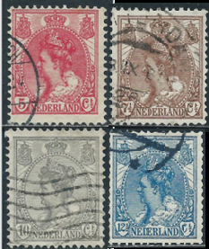 Holanda  # 65-68  1898 "Reina Wilhelmina"