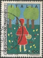 Italia   #1214 1975 "Dia del sello - El huerto mágico, libro infantil por Carol Townend"