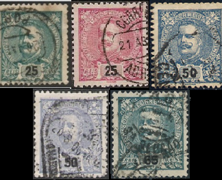 Portugal # 116-120 1895