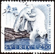 Suecia #1887 1991 "Osos polares"