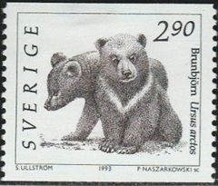 Suecia #1928 1991 Nueva (Hinged) "Oseznos"
