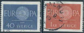Suecia #562-563 1960
