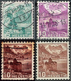 Suiza #228-230B  1936
