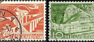 Suiza #329-330  1949