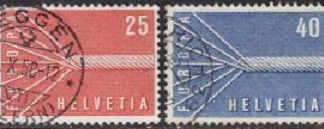 Suiza #363-364  1957
