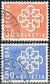 Suiza #374-375  1959