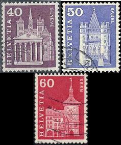 Suiza #389-391  1960