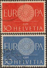 Suiza #400-401  1960
