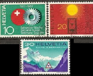 Suiza #483-485  1967