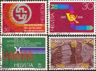 Suiza #597-600  1974
