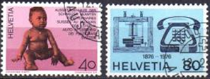 Suiza #612-613  1976