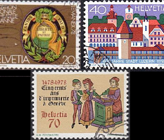 Suiza #652-654  1978