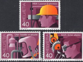 Suiza #659-661  1978   Serie completa. Usadas