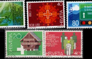 Suiza #691-695  1980