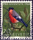 Suiza #B379  1968  "Camachuelo euroasiático"