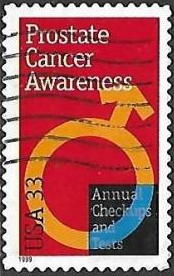 Estados Unidos # 3315 1999 «Concientización sobre el cáncer de prostata»