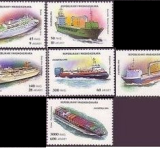 Madagascar  #1248 -1254  1994  Serie incompleta falta #1250