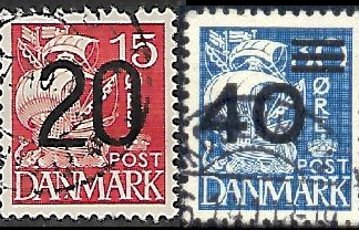 Dinamarca #271 - 272 1940