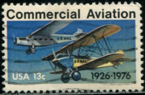Estados Unidos # 1684  1976 "50 Años de la aviación comercial"