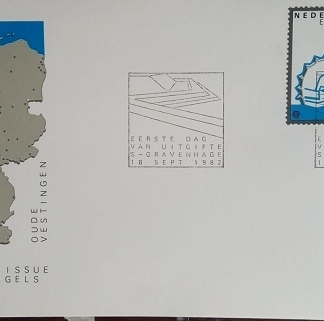 Holanda #645 - 646 1982 F.D.C. Serie completa