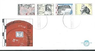 Holanda #B531 - B534 1976 F.D.C Serie completa "Arqueologia"