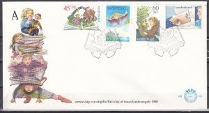 Holanda #B565 - 568 serie completa F.D.C. 1987 "Lectura infantil"