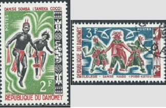 Dahomey  #185 - 186  1964