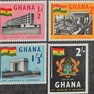 GHANA  #17 - 20  1958 Serie completa Nuevas NH