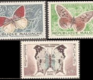 Madagascar  #306 - 308   Y1973